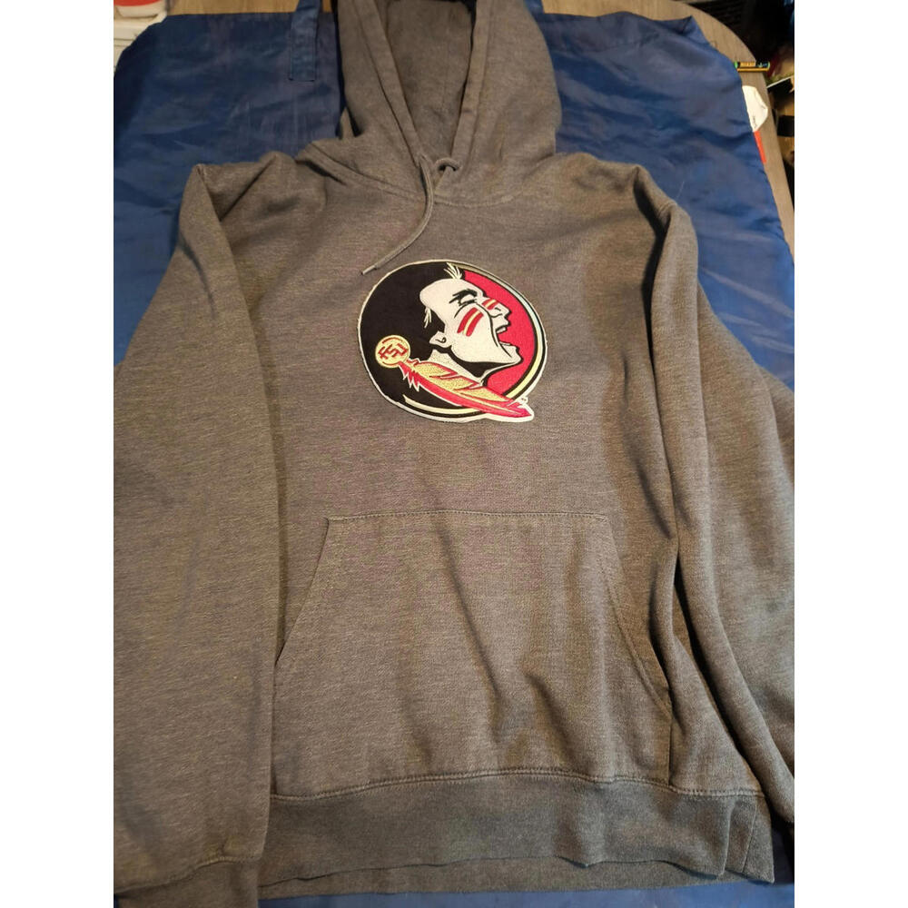 Women's FSU Sweater Size Small Grey With Hood
